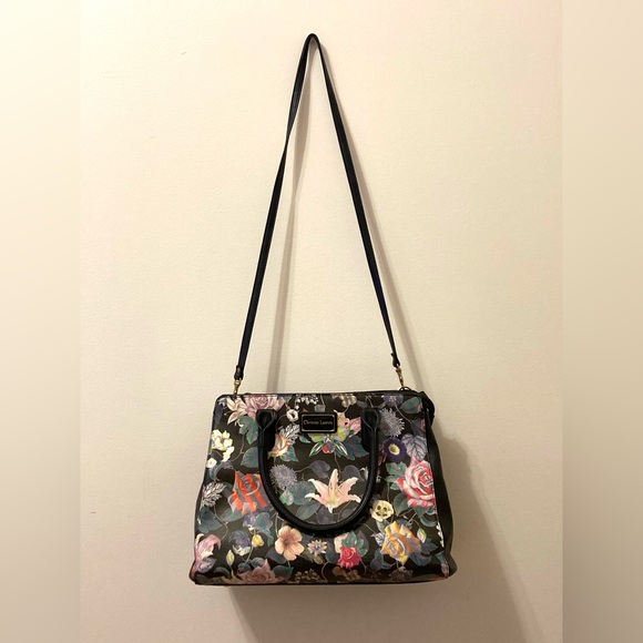 Christian Lacroix black floral vegan leather bag - Picture 10 of 10